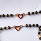 Red Heart Evil Eye Protection Nazariya 2.68 Grams a Pair , 18KT Gold